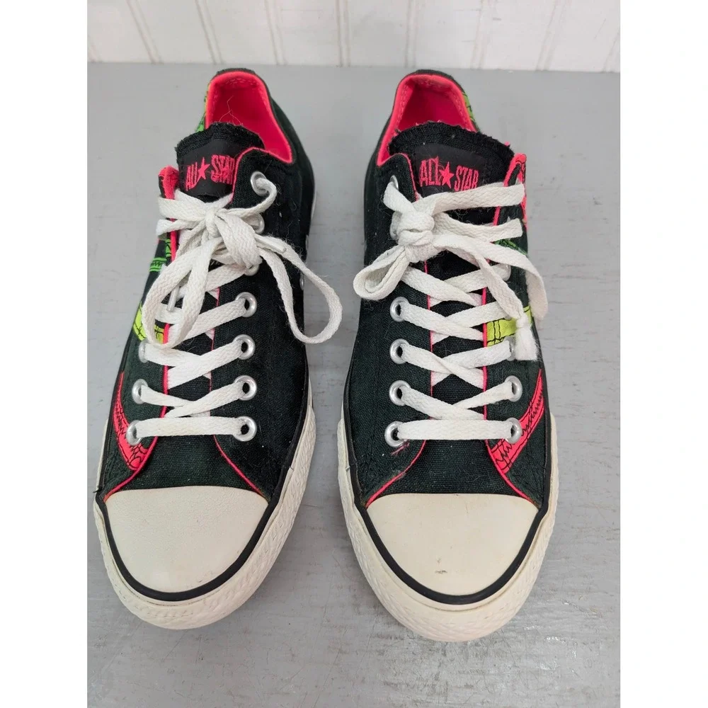 Converse Chuck Taylor All Star Low Top Sneakers 531739F Women's 11‎ Neon Stripes